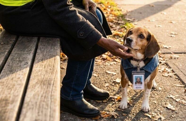 A Retired Nurse Noticed the Same Old Beagle Waiting at the Bus Stop Every Afternoon A Retired Nurse Noticed the Same Old Beagle Waiting at the Bus Stop Every Afternoon