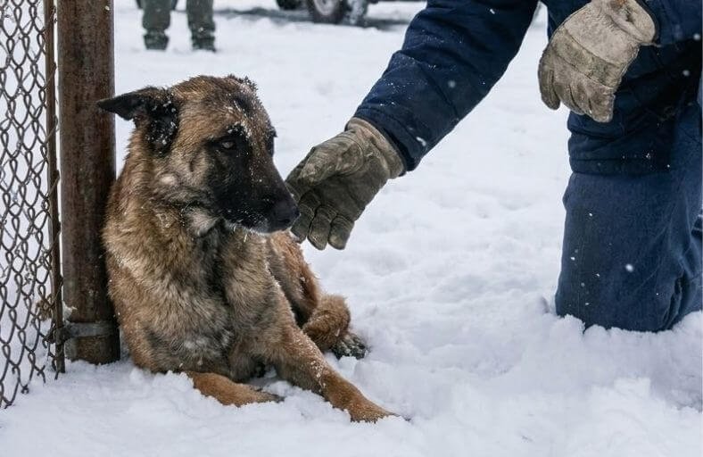 He Buried His Military Working Dog Overseas. Sixteen Years Later, a Chained Dog in the Snow Brought Him Back. He Buried His Military Working Dog Overseas1