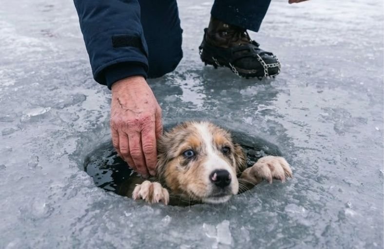 She Pulled a Freezing Puppy From the Ice Five Years After Losing Her Son There. What Was on His Collar Changed Everything She Pulled a Freezing Puppy From the Ice Five Years After Losing Her Son
